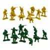 LEAN TOYS Zestaw wojskowy Żołnierze Pojazdy Baza wojskowa Wieża Figurki 46 szt.