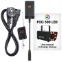 LIGHT4ME FOG 500 LED Generator dymu, 500 W, diody RGB LED, zbiornik 0,5 L, sterowanie przewodowe