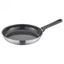 Patelnia Fiskars Essential 28 cm – aluminiowa, nieprzywierająca, z wskaźnikiem Thermo-Spot, uchwyt bakelitowy, do wszystkich kuchenek oprócz indukcyjnych