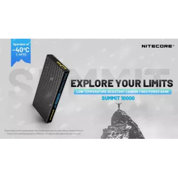 Nitecore Summit 10000 mAh 38.5W Power Bank Czarny