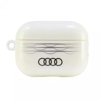 Audi IML Geometryczny Wzór Etui AirPods Pro 2 Białe
