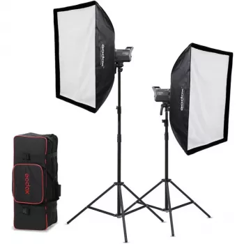 Godox Litemons LA200D K2 Zestaw 2 świateł LED Monolight Daylight z softboxami, statywami i torbą