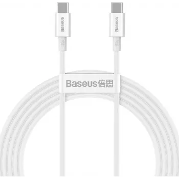 Baseus Superior Series kabel USB-C do USB-C 100W 2m Biały