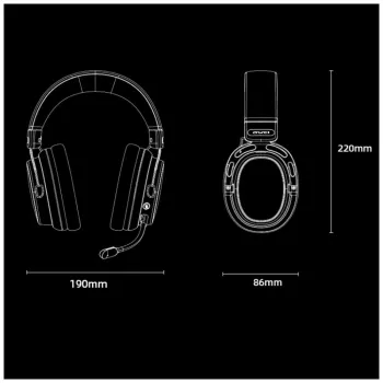 AWEI AT36 Bezprzewodowe słuchawki nauszne z mikrofonem, Bluetooth 5.4, czarne