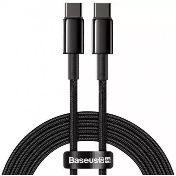 Baseus Tungsten Gold USB-C na USB-C Kabel 100W PD 2m Czarny