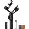 Zhiyun Smooth 5S AI Smartfonowy Gimbal z Magnetycznym Światłem Wypełniającym, 3-osiowy Stabilizator, Udźwig 300g, Czarny
