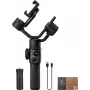 Zhiyun Smooth 5S AI Smartfonowy Gimbal z Magnetycznym Światłem Wypełniającym, 3-osiowy Stabilizator, Udźwig 300g, Czarny