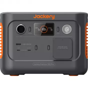 Jackery Explorer 300 Plus 288Wh LiFePO4 Przenośna stacja zasilania z 300W AC, 100W PD, gotowa na energię słoneczną
