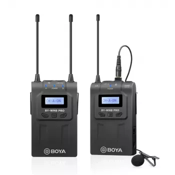 BOYA BY-WM8 Pro-K1 UHF Dwukanałowy Bezprzewodowy System Mikrofonu Krawatowego