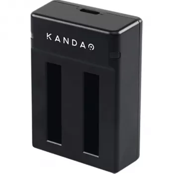 Kandao QooCam EGO podwójna ładowarka do baterii z USB-C, wskaźnikami LED, zabezpieczeniem przed przeładowaniem
