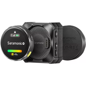 Saramonic BLINKME B2 2-osobowy bezprzewodowy system mikrofonowy z ekranem dotykowym, nagrywaniem wbudowanym i etui ładującym