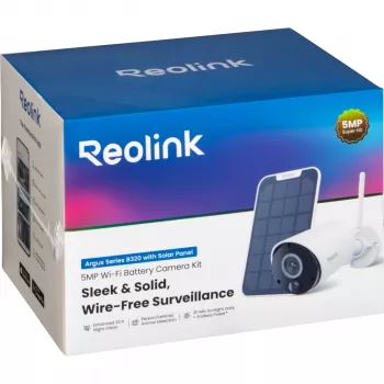 Reolink Argus Eco B320 5MP Bezprzewodowa Kamera Bezpieczeństwa z Panelem Słonecznym