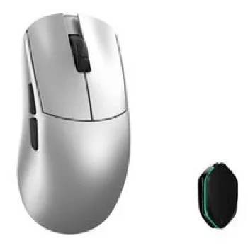 WLMouse YING Magnezjowa bezprzewodowa mysz gamingowa, PAW3950HS, 8K Polling, Omron Optical Switches - Srebrny