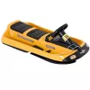 Hamax Sno Taxi Snow Racer Sledge – Żółte HDPE sanki śnieżne dla dzieci z kierownicą i hamulcem ręcznym