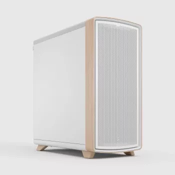 Fractal Design Summit Chalk White Solid Szafka RTV z akcentami dębowymi
