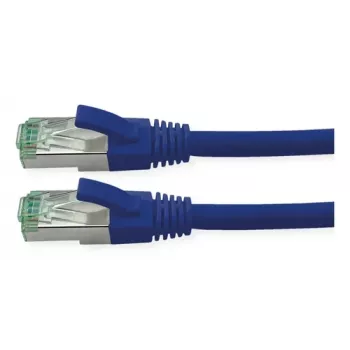 ROLINE RM Cat.6A S/FTP (PiMF) kabel krosowy, TPE, niebieski, 5 m – RJ45 Snagless, 10GbE, LSZH