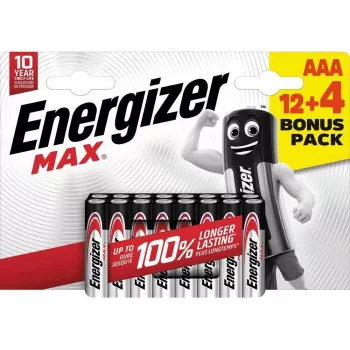 Energizer Max Micro AAA Baterie alkaliczne 1,5 V, 16 szt. (E303341000)