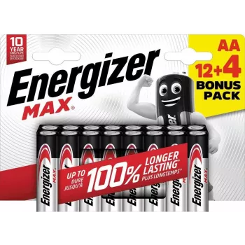 Bateria alkaliczna Energizer Max 316920 AA Mignon, 1,5 V, 16 sztuk