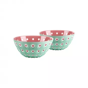 Guzzini Le Murrine Zestaw 2 Misek 12 cm Kolor Matcha Green/White/Mauve