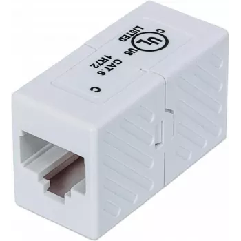 Intellinet 504751 Cat6 UTP RJ45 łącznik inline, żeński-żeński, biały