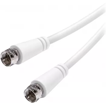 Kabel SAT F Vivanco 3 m, biały (VVSAT30MMNW)