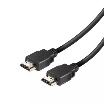 Vivanco VVVHDMI25MMK High Speed HDMI Cable with Ethernet 2,5 m 4K 60Hz 18Gbps ARC HEC 3D HDCP 2.2 HDR Gold-Plated Black