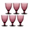 ROSE&TULIPANI Zestaw 6 szklanek Amami - fioletowe, 300 ml