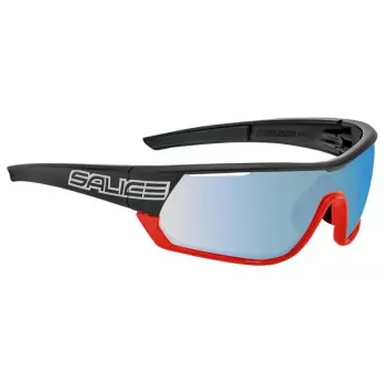 Salice 016RWX RWX Fotochromatyczne okulary rowerowe Czarny/Czerwony z zapasową przezroczystą soczewką