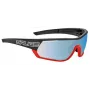 Salice 016RWX RWX Fotochromatyczne okulary rowerowe Czarny/Czerwony z zapasową przezroczystą soczewką
