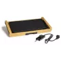 Melchioni Bamboo Grill Elektryczny Grill Stołowy 1800 W Brązowy 37x27 cm Nieprzywierająca Wymienna Płyta