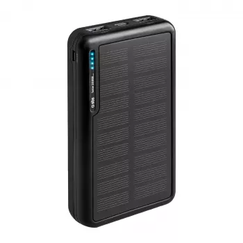 SBS Solar Power Bank 20000 mAh Fast Charge Czarny