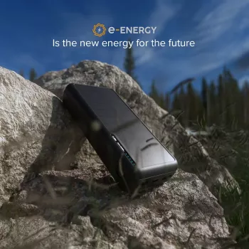 SBS Solar Power Bank 20000 mAh Fast Charge Czarny