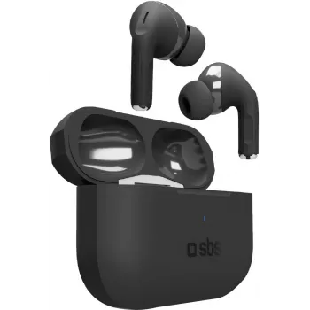 SBS Air Kab Max TWS słuchawki douszne z etui do ładowania bezprzewodowego, czarne (TEEARTWSPMAXBTK)
