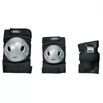 SPOKEY Roces Extra Three Pack Ochraniacze do jazdy na deskorolce Czarno-szary Rozmiar L
