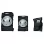 SPOKEY Roces Extra Three Pack Ochraniacze do jazdy na deskorolce Czarno-szary Rozmiar L
