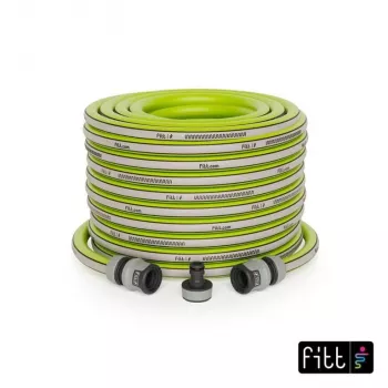 NO NAME Kiuma Lime 1/2 inch 20m Wąż ogrodowy - 5-warstwowy PVC, NTS Anti-Torsion, ciśnienie rozerwania 20 bar, odporny na UV i glony, bez ftalanów