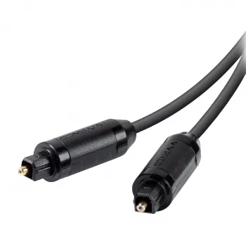 Vivanco VVATOSL30GK 3m kabel optyczny audio TOSLINK - złocone wtyki, czarny