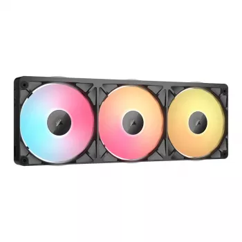 CORSAIR iCUE Link RX360 II Unified Frame RGB 120mm PWM Zestaw 3 wentylatorów - Czarny
