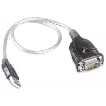 Kabel konwertera RS232 na USB z chipsetem Prolific PL2303, 0,8 m, czarny