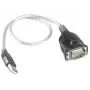 Kabel konwertera RS232 na USB z chipsetem Prolific PL2303, 0,8 m, czarny