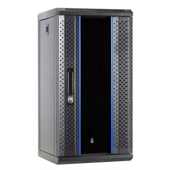 DSIT DS10-3312 12U 10 inch Szafka serwerowa ścienna z drzwiami szklanymi, 312x310x618 mm, czarna