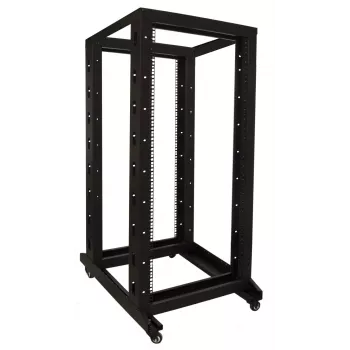 DSIT 27U 19 inch Wolnostojąca szafa rackowa na kółkach, 600x800x1400 mm, niezmontowana, czarna (DS-RR6827)