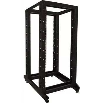 DSIT 27U 19 inch Wolnostojąca szafa rackowa na kółkach, 600x800x1400 mm, niezmontowana, czarna (DS-RR6827)