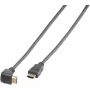 Vivanco kabel HDMI High Speed z Ethernet, kątowy 90 stopni, 1,5 m, czarny (VVVHDMI30M1M90K)