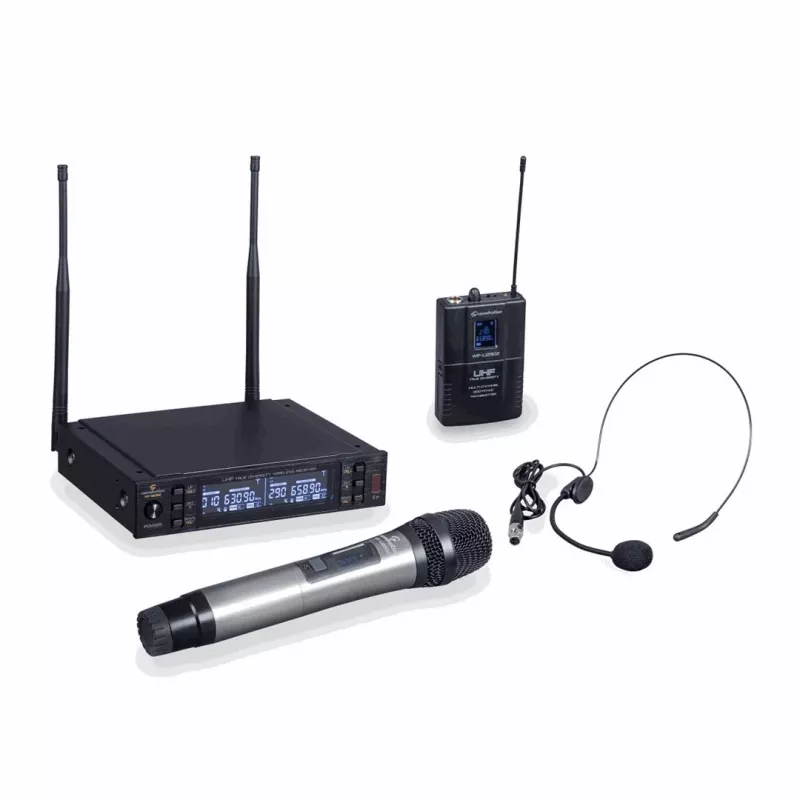 Soundsation WF-U2302 Dwukanałowy bezprzewodowy system mikrofonowy UHF