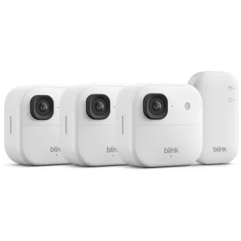 Kamera monitorująca Amazon Blink Outdoor 2K+, system 3 kamer, biała (B0F95QGG7M)