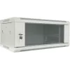 DSIT DS6404W szafa serwerowa 4U do montażu naściennego ze szklanymi drzwiami, 600 x 450 x 280 mm, biała