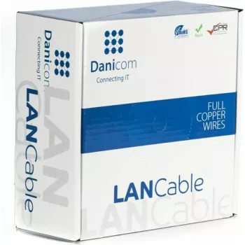 DSIT Danicom CAT5e UTP 100m kabel zewnętrzny, lity drut, PE (Fca), czarny, AWG23