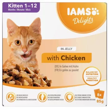 EUKANUBA IAMS DELIGHTS Kocięta w galaretce Mokra karma dla kota 8x85g