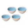 ROSE&TULIPANI Concerto Fuse Azzurro Zestaw 4 średnich misek 15 cm